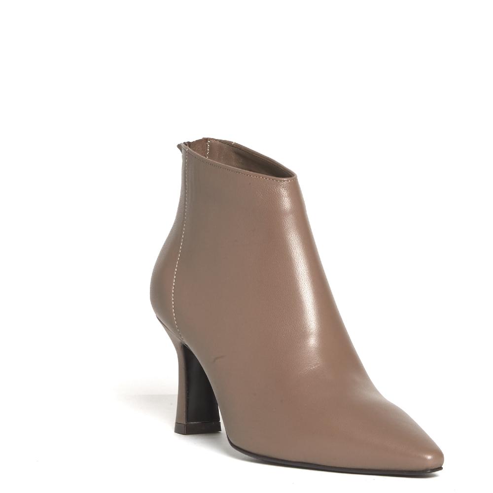 Sorelle Perego stivaletto pelle tortora tacco 75 mm Spedizione Gratuita