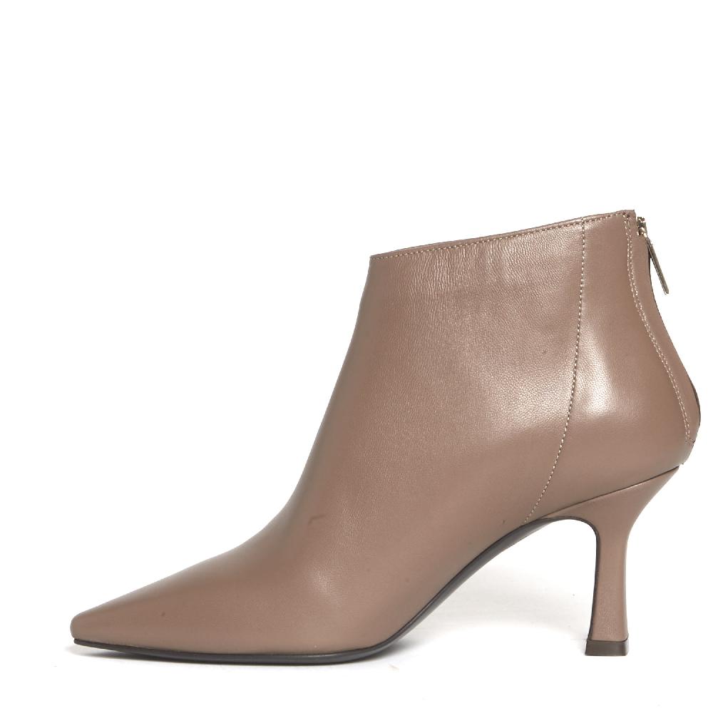 Sorelle Perego stivaletto pelle tortora tacco 75 mm Spedizione Gratuita