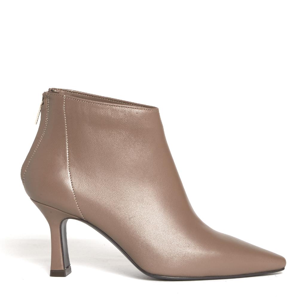 Sorelle Perego stivaletto pelle tortora tacco 75 mm Spedizione Gratuita