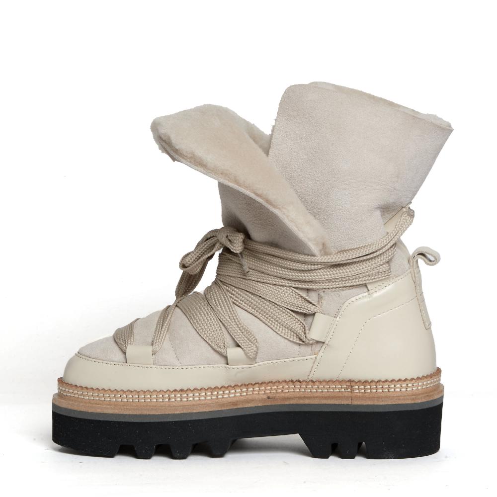 Sorelle Perego stivaletto montone beige Economico