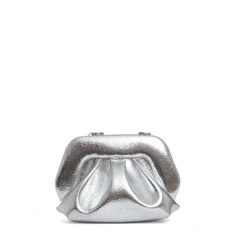Sorelle Perego clutch argento manico catena Novità