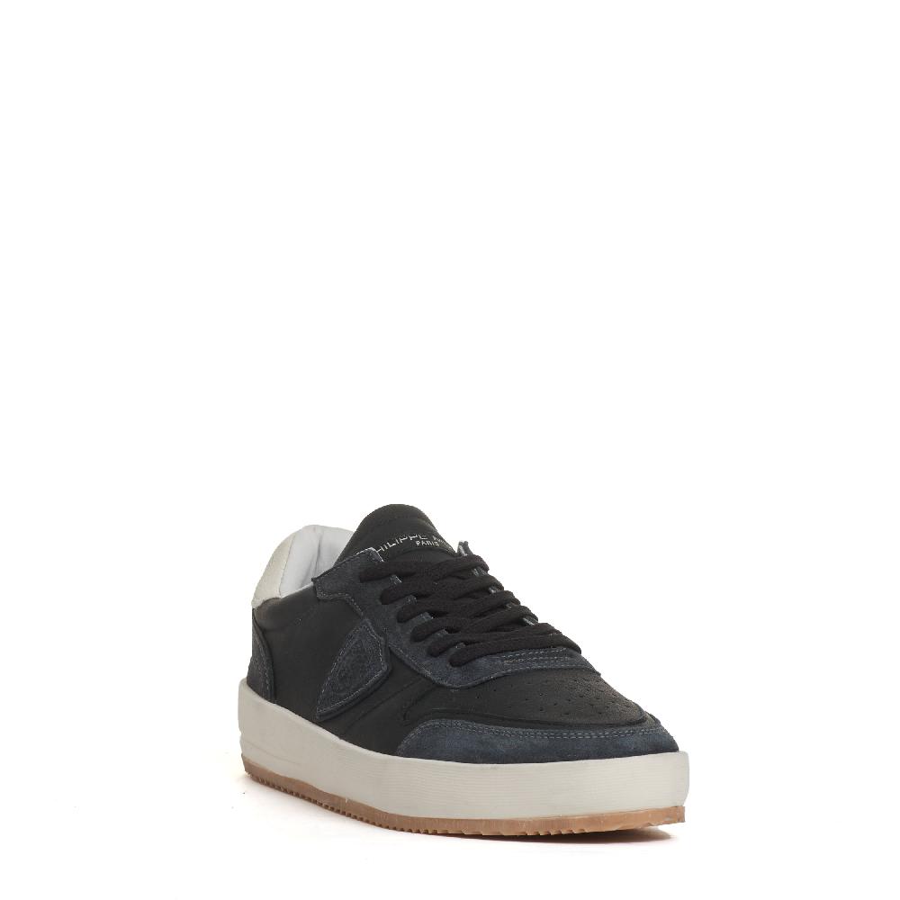 Sorelle Perego sneakers Nice pelle camoscio nero Vendita Economica
