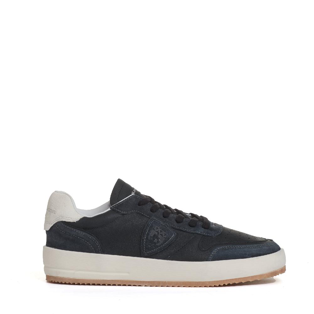 Sorelle Perego sneakers Nice pelle camoscio nero Vendita Economica