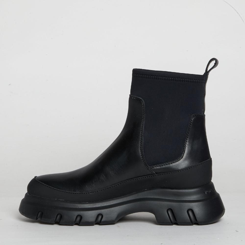Sorelle Perego chelsea boot pelle nero Saldi Di Fabbrica