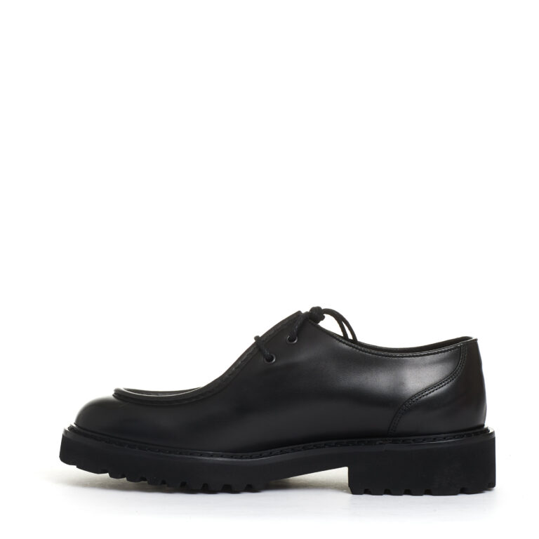 Sorelle Perego norvegese pelle nera fondo carroarmato Vendite Flash