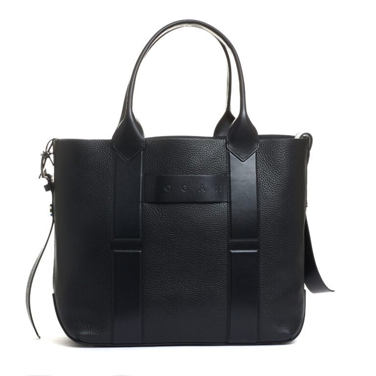 Sorelle Perego shopping media pelle nera Vendita