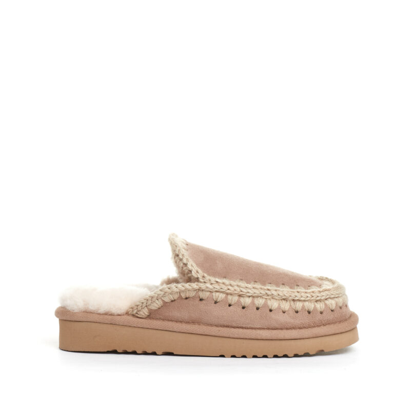 Sorelle Perego eskimo ciabatta camoscio beige Pezzi Unici
