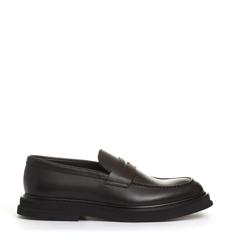 Sorelle Perego mocassino pelle marrone fondo gomma sbordato Promozione Limitata