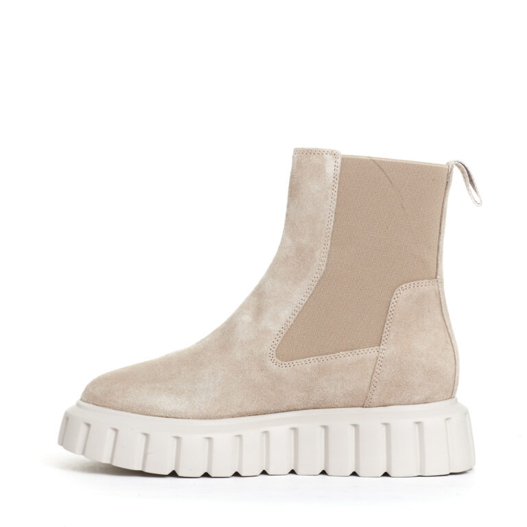Sorelle Perego chelsea boot camoscio beige Offerte stagionali
