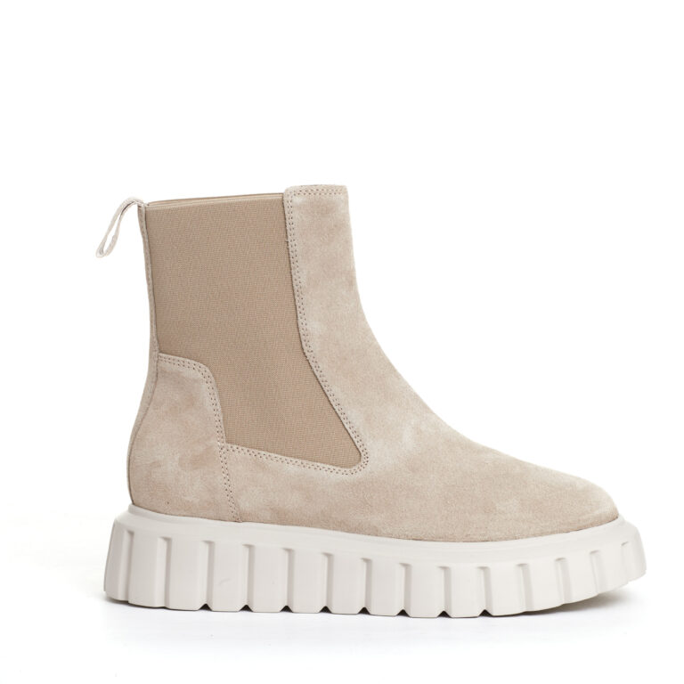 Sorelle Perego chelsea boot camoscio beige Offerte stagionali