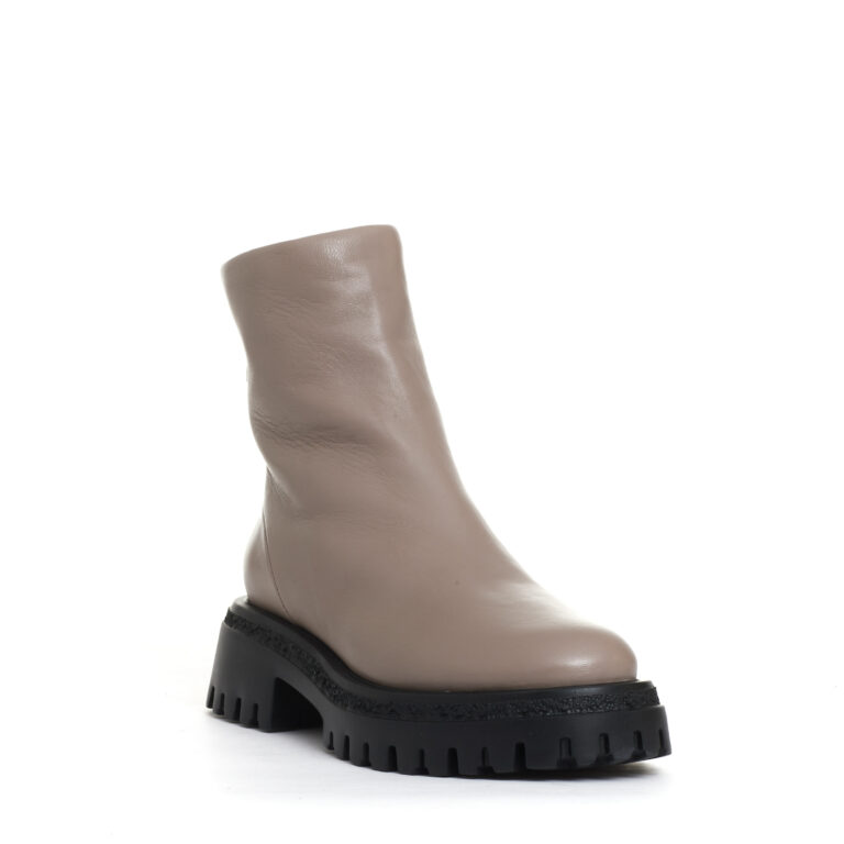 Sorelle Perego stivaletto tortora cerniera dietro Sconto