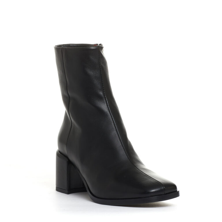 Sorelle Perego stivaletto pelle nera tacco 60 mm In Vendita