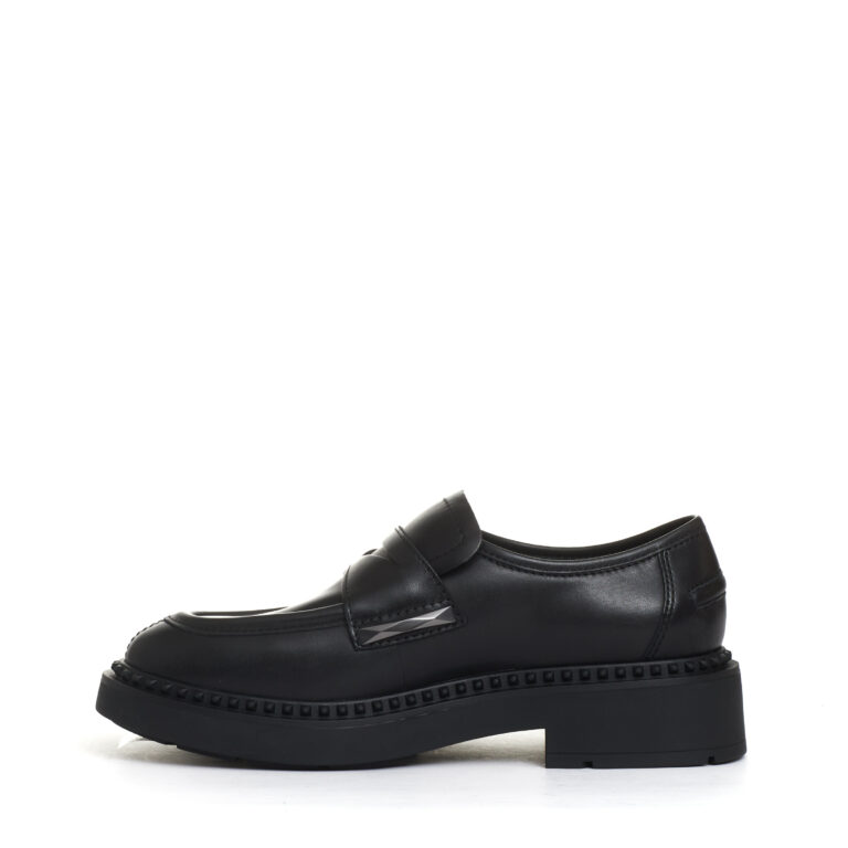 Sorelle Perego mocassino pelle nero con borchia Offerte