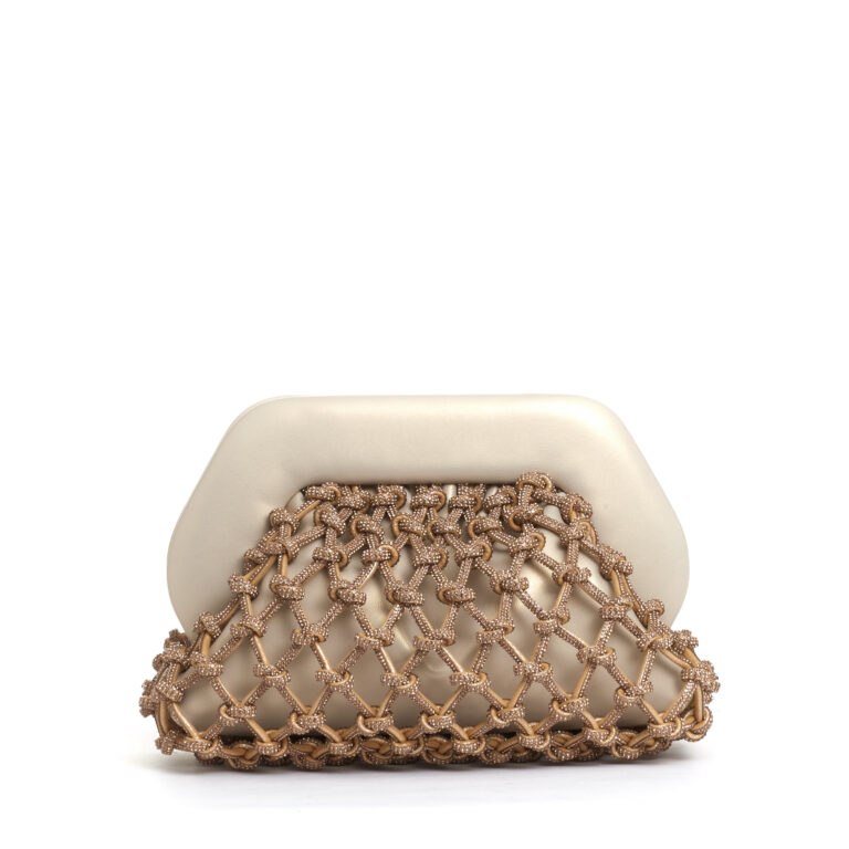 Sorelle Perego clutch strass oro Saldi Di Fabbrica