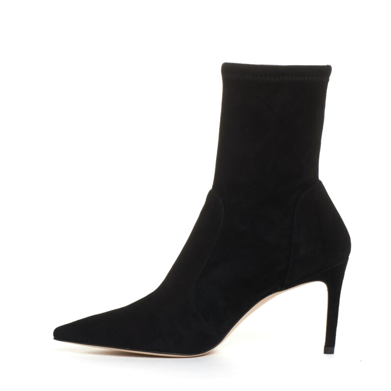 Sorelle Perego stivaletto camoscio elaticizzato nero tacco 85 mm Vendite Flash