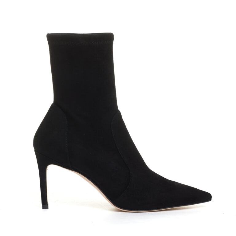 Sorelle Perego stivaletto camoscio elaticizzato nero tacco 85 mm Vendite Flash