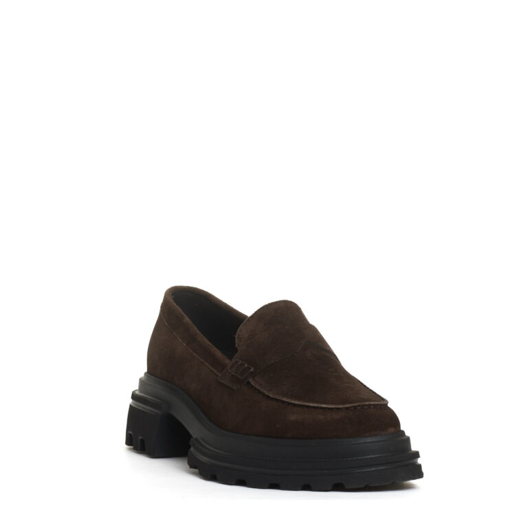 Sorelle Perego mocassino camoscio marrone Nuova