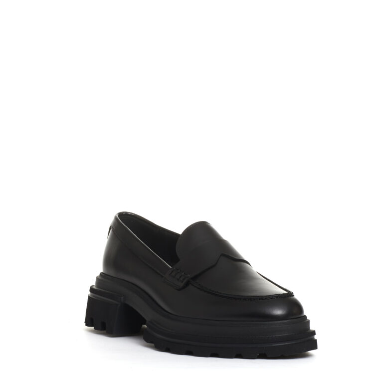 Sorelle Perego nuovo mocassino pelle nero Italia
