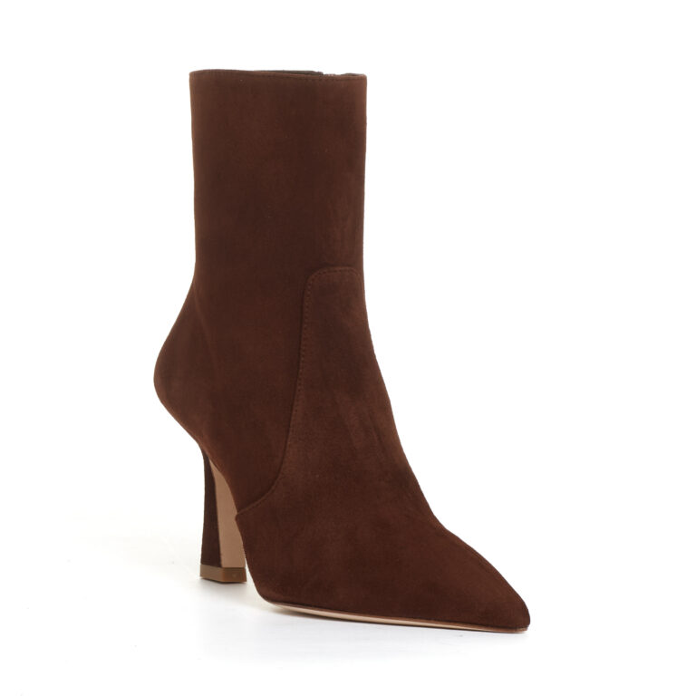 Sorelle Perego stivaletto camoscio caffe tacco 80 mm Negozi Online