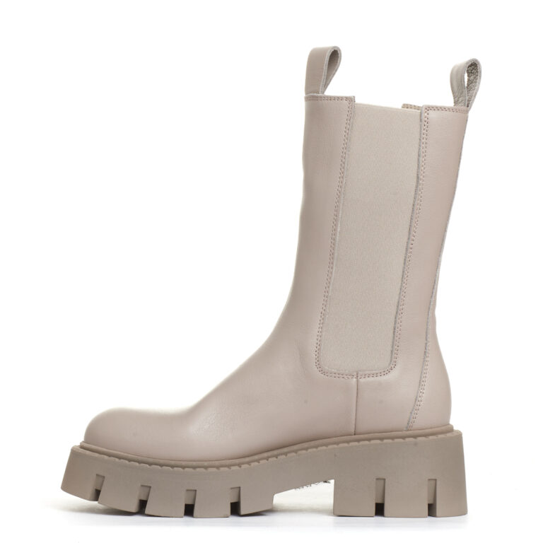 Sorelle Perego chelsea boot fondo carroramato pelle beige Sconto