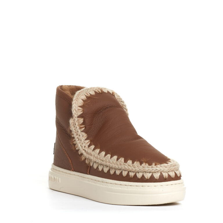 Sorelle Perego boot eskimo fondo sneakers pelle cuoio Outlet