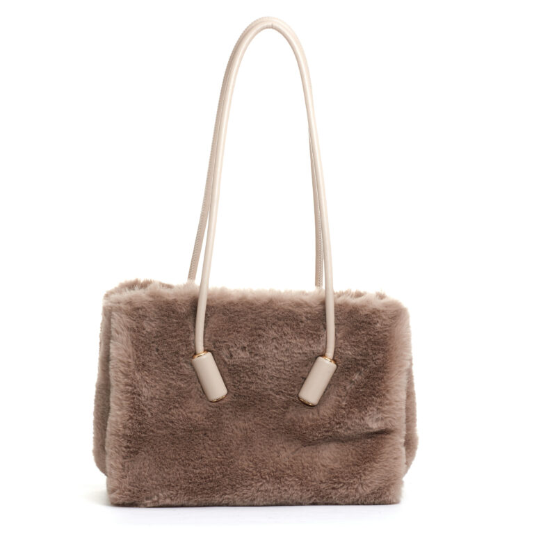 Sorelle Perego borsa in ecofur panna Offerte