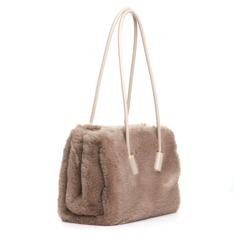 Sorelle Perego borsa in ecofur panna Offerte