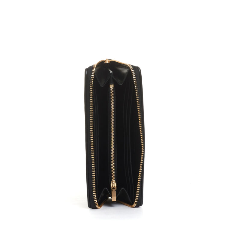 Sorelle Perego portafoglio zip continental nero Vendita Calda