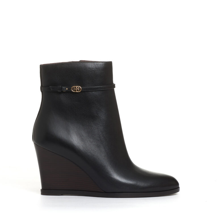 Sorelle Perego stivaletto zeppa 90 mm pelle nera I Più Venduti