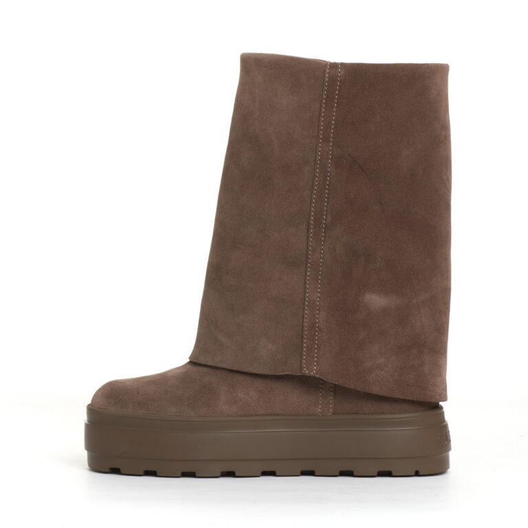 Sorelle Perego stivaletto zeppa interna camoscio tortora In Linea