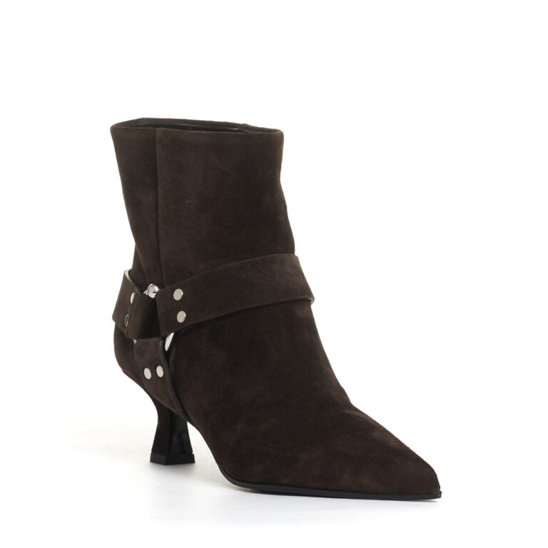 Sorelle Perego stivaletto tacco 55 mm camoscio marrone Soddisfazione Garantita