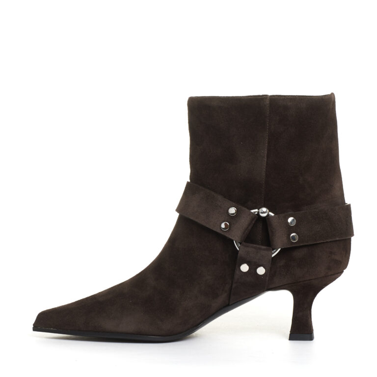 Sorelle Perego stivaletto tacco 55 mm camoscio marrone Soddisfazione Garantita