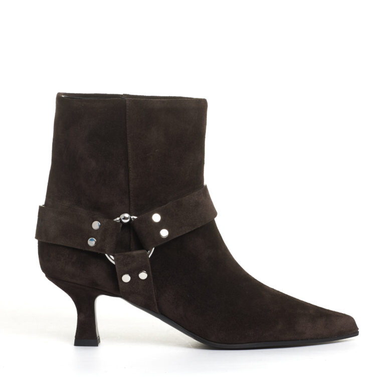 Sorelle Perego stivaletto tacco 55 mm camoscio marrone Soddisfazione Garantita