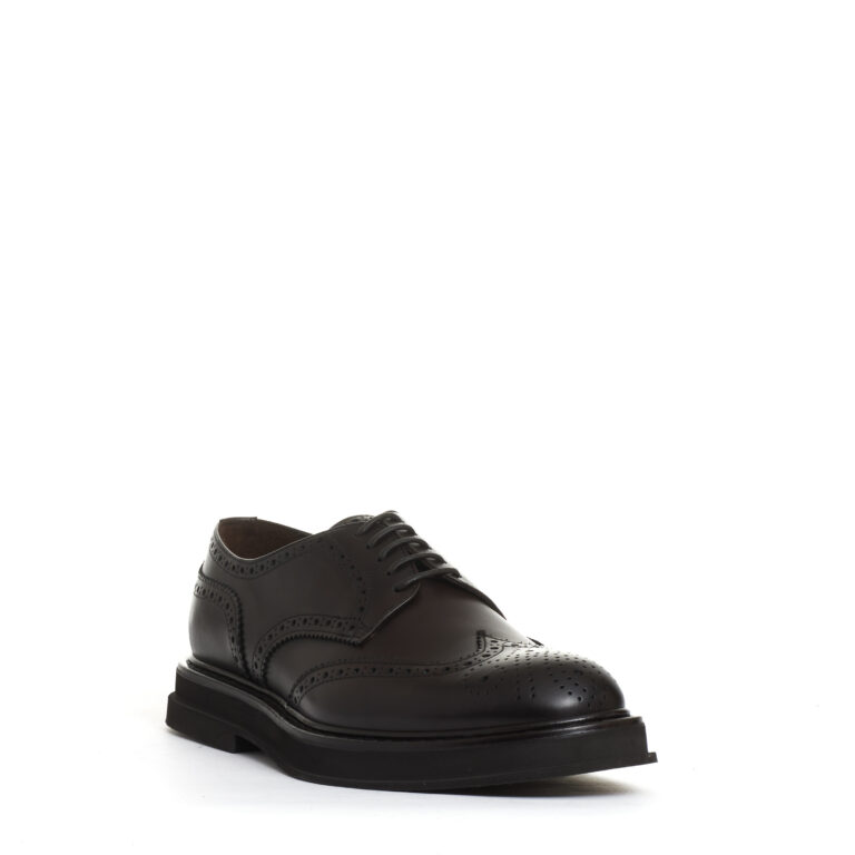 Sorelle Perego stringata pelle marrone bucature Online