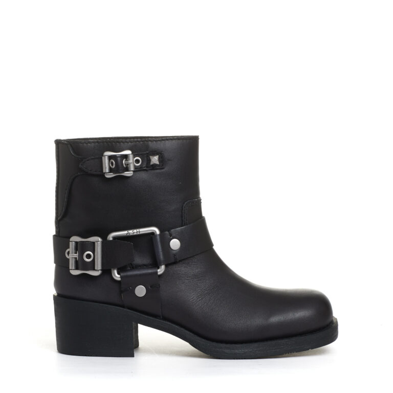 Sorelle Perego biker basso con fibbie nero Italy