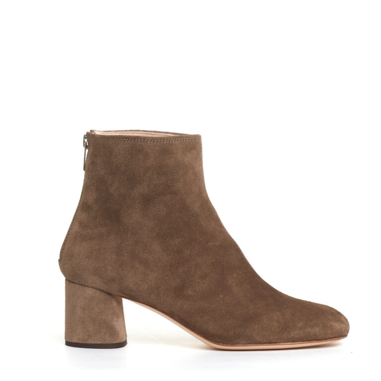Sorelle Perego stivaletto camoscio taupe tacco 60 mm 2025