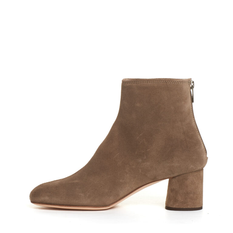 Sorelle Perego stivaletto camoscio taupe tacco 60 mm 2025