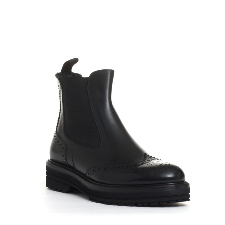 Sorelle Perego beatles inglese pelle nera Nuovo