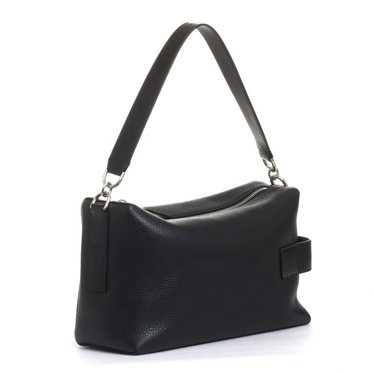 Sorelle Perego bauletto script pelle nera Offerta speciale della fabbrica