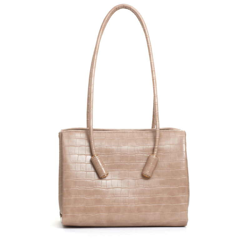 Sorelle Perego borsa in cocco taupe Limitato a 3 giorni