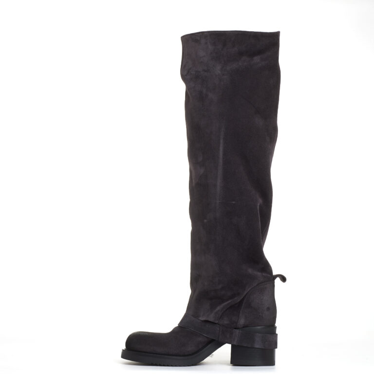 Sorelle Perego stivale biker camoscio antracite Esporta salva