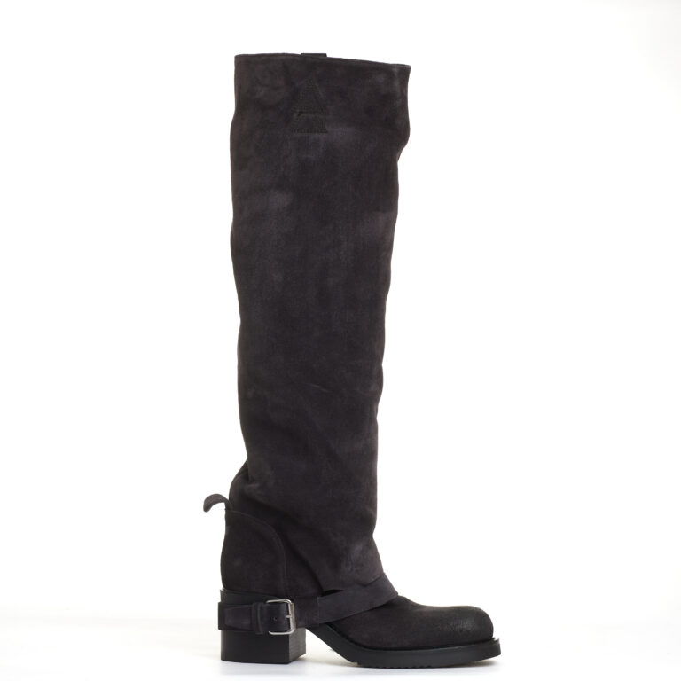 Sorelle Perego stivale biker camoscio antracite Esporta salva