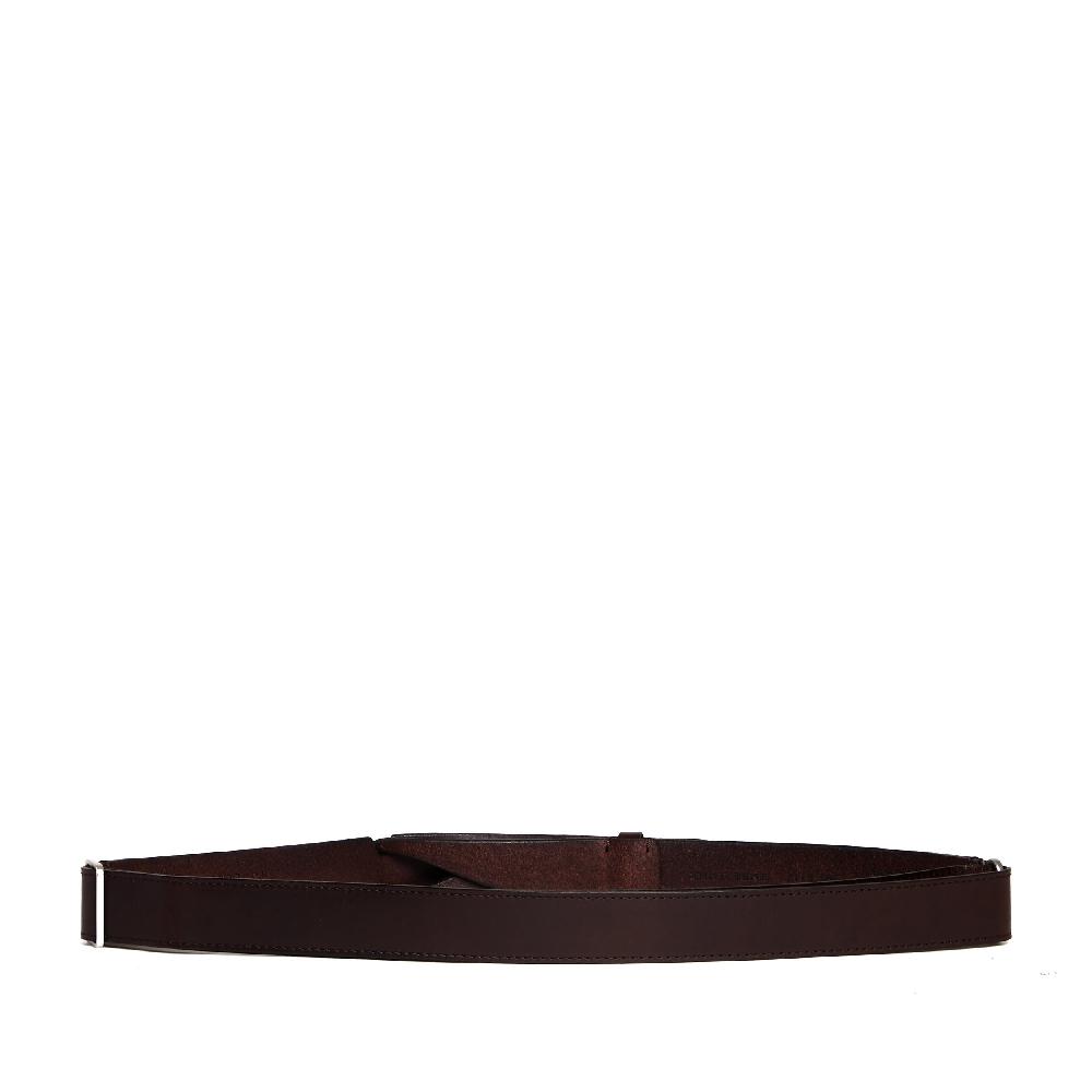 Sorelle Perego cintura nobuckle pelle bull marrone lavorata 50% di sconto per tempo limitato