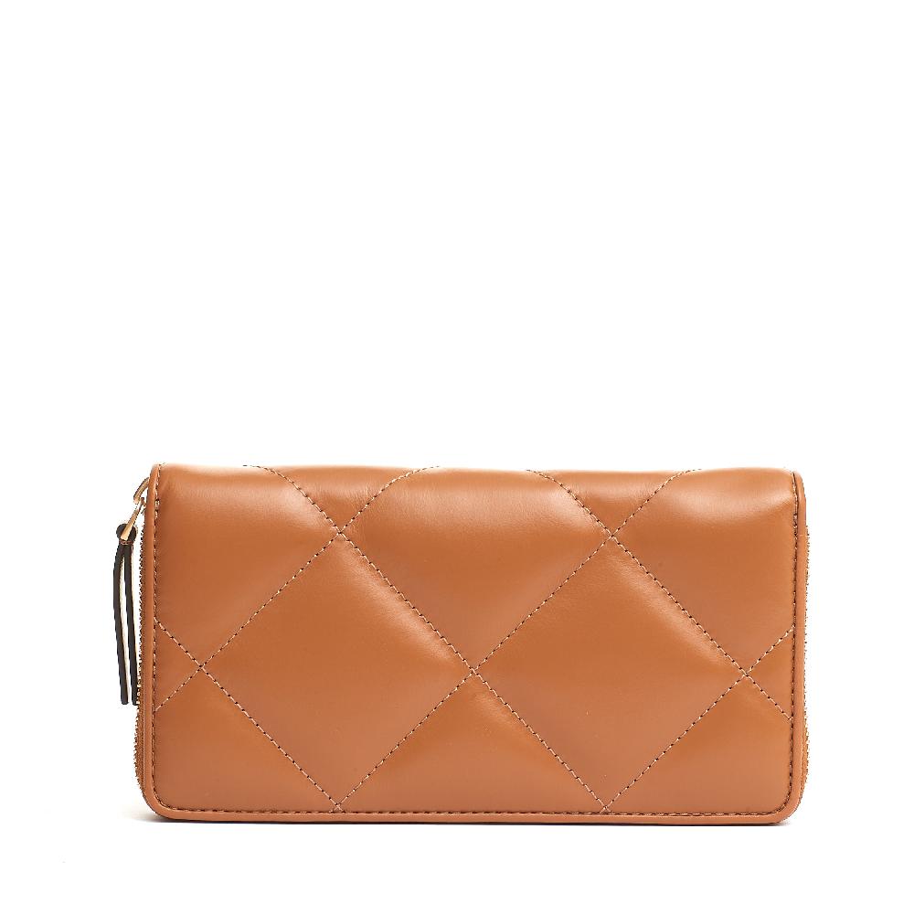 Sorelle Perego zip continental color cuoio Nuovo