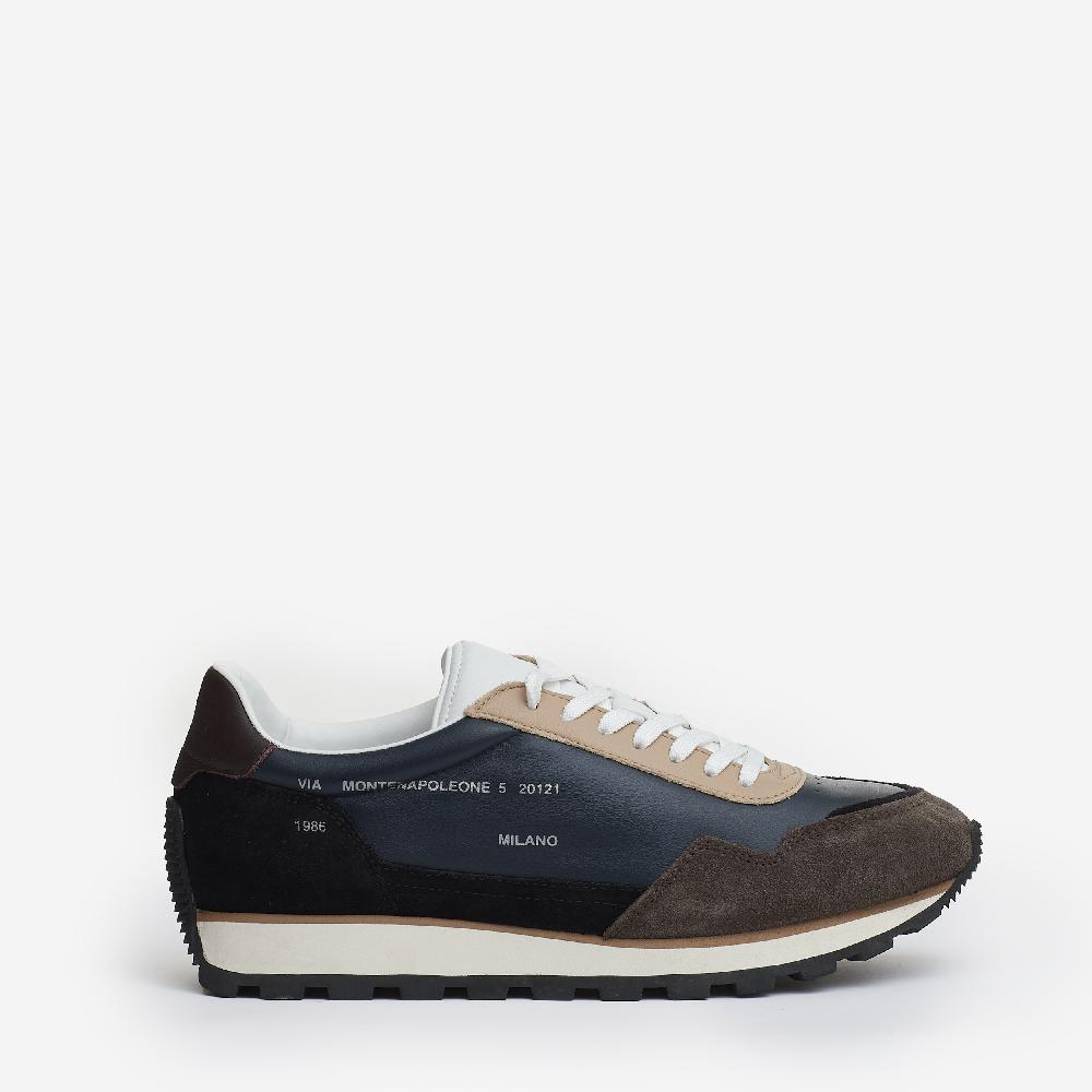 Sorelle Perego running 86er camoscio pelle nero blu tortora Offerte