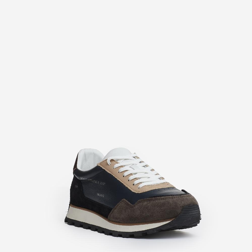 Sorelle Perego running 86er camoscio pelle nero blu tortora Offerte