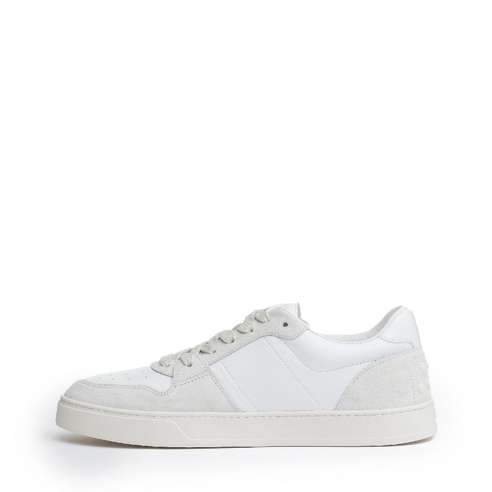 Sorelle Perego snakers pelle e camoscio bianco Vendita Calda