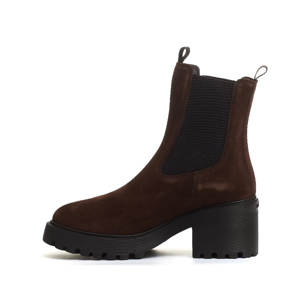 Sorelle Perego stivaletto camoscio marrone tacco 50 In Saldo