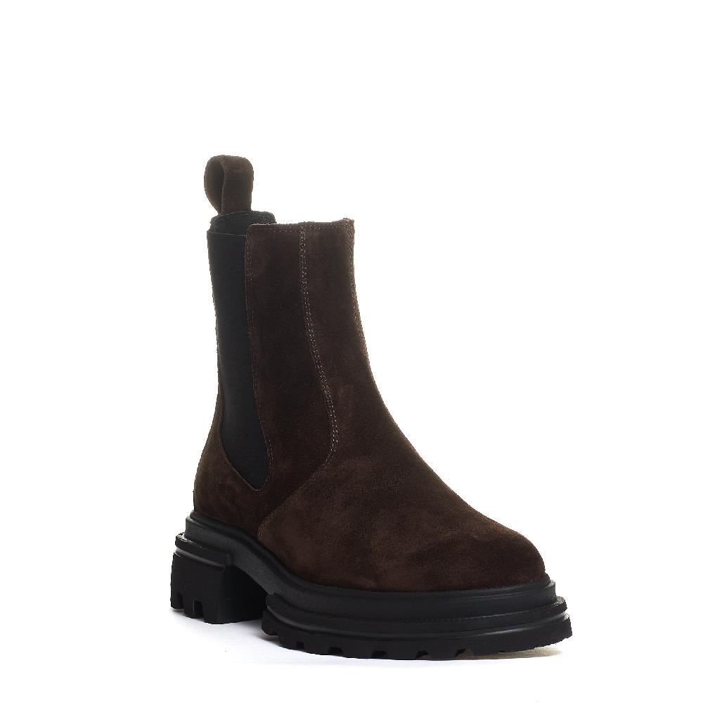 Sorelle Perego chelsea boot elastico camoscio marrone Vendite stagionali