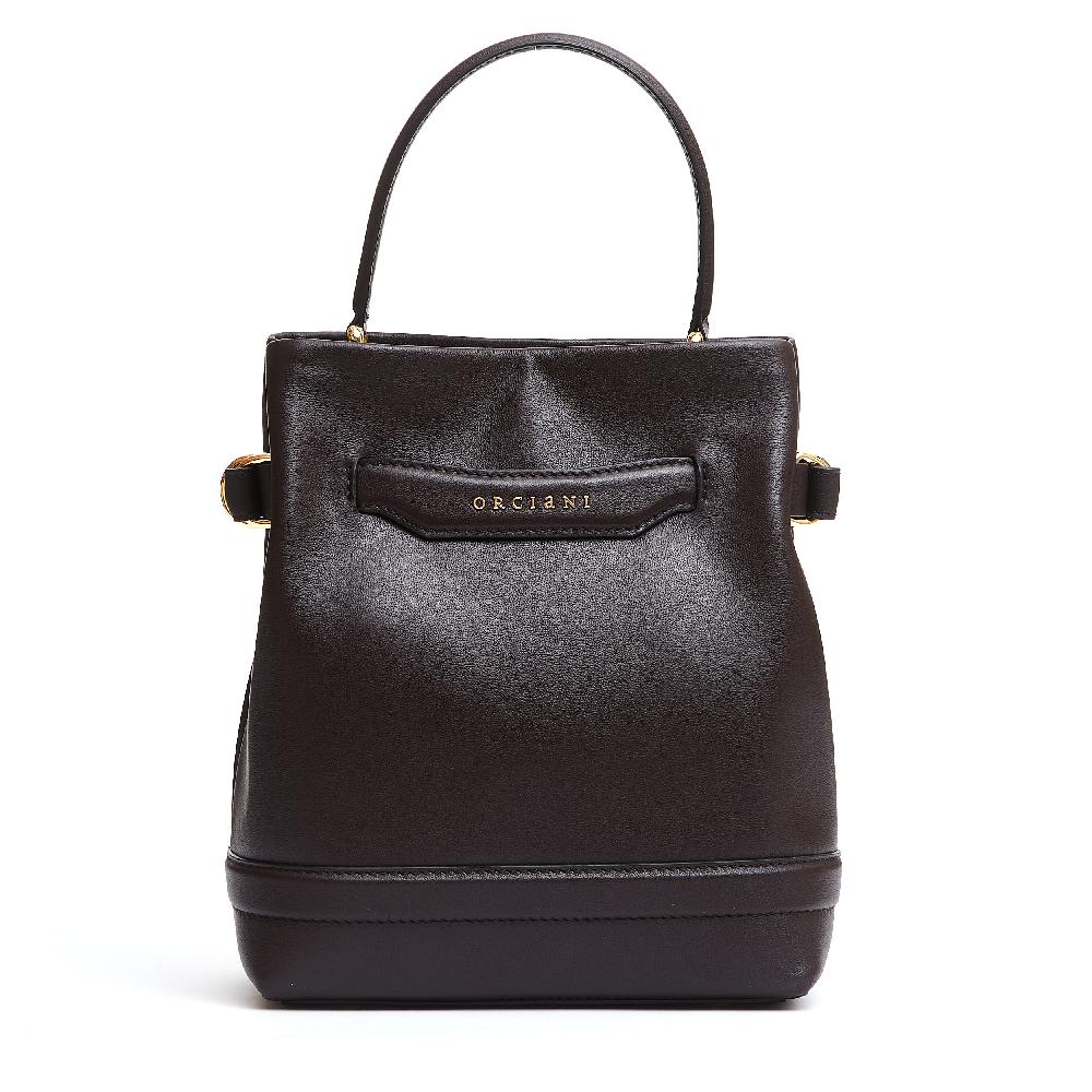 Sorelle Perego Secchiello piccolo in pelle marrone Offerta natalizia